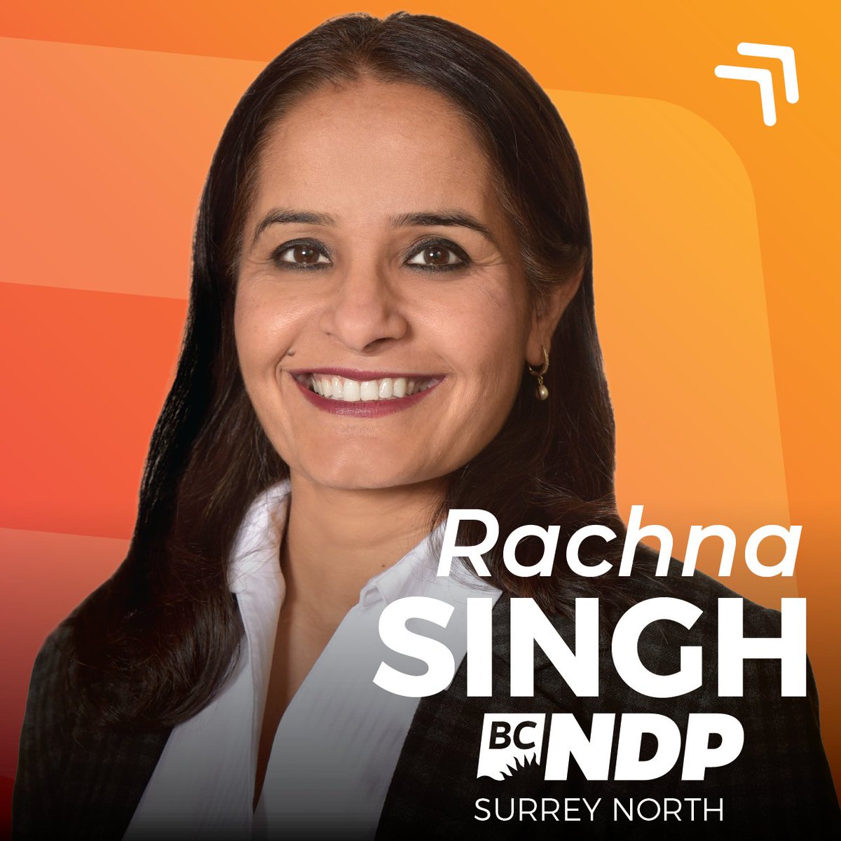 We're thrilled to announce that Rachna Singh will be our BC NDP candidate in Surrey North. A two-time MLA, Rachna moved to Canada in 2001 and chose Surrey to build a better life for her young family. She is currently the Minister of Education and Child Care. Welcome Rachna!