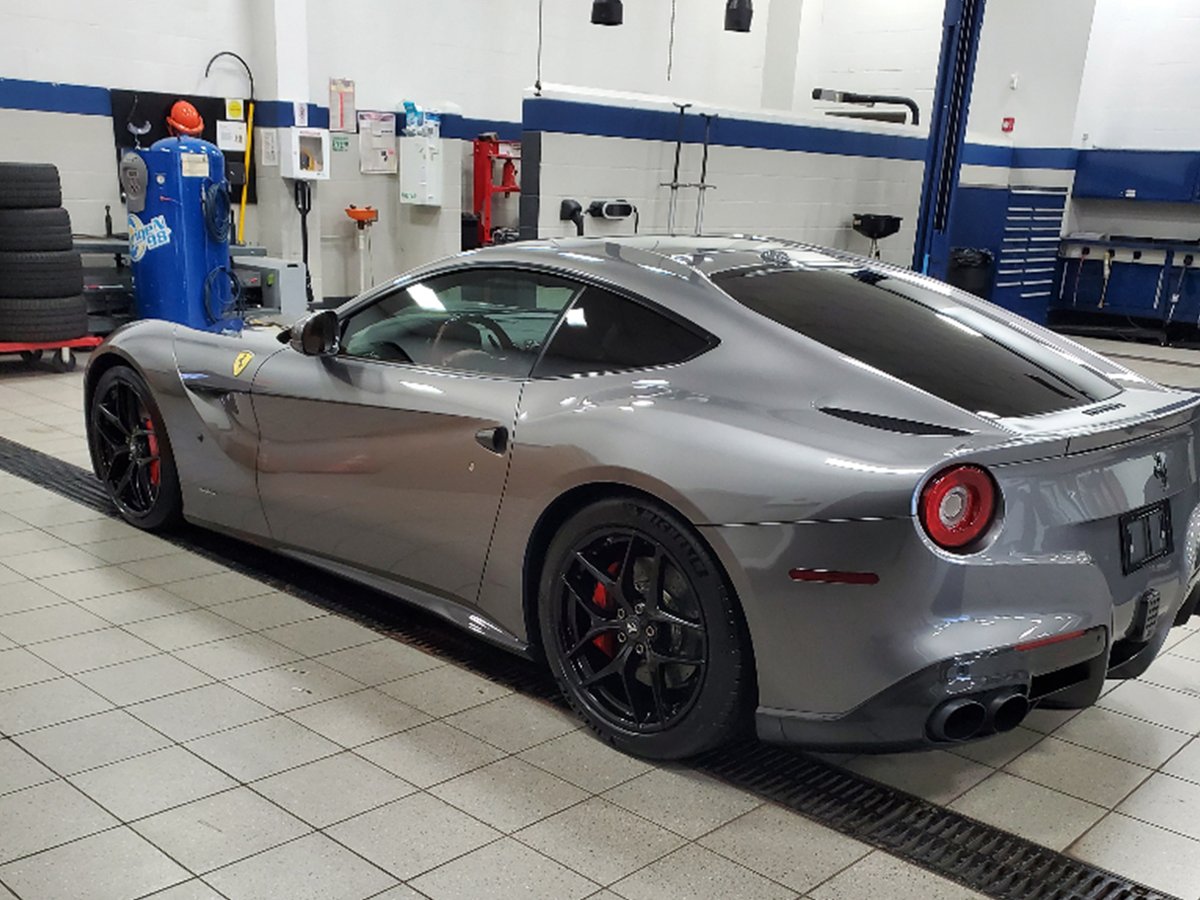 2014 Ferrari F12 in all its glory.  What a machine. Glad we were able to get this completed! #windowsticker #monroney #ferrarif12 #italy #prancinghorse #v12