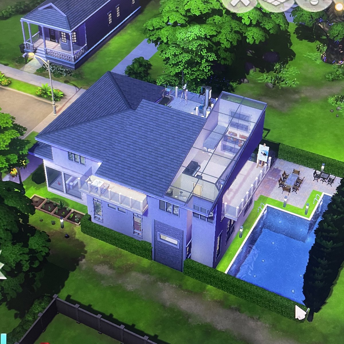 Please look at my house in the Sims. I’m very proud of it.