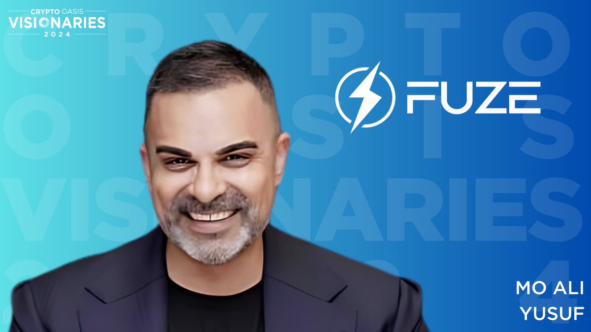 We are pleased to highlight Mo Ali Yusuf, Co-Founder and CEO of @fuzefinance, as one of the distinguished #CryptoOasisVisionaries 2024! Explore the full lineup of Crypto Oasis Visionaries 2024 here: 🔗t.ly/GrHQV