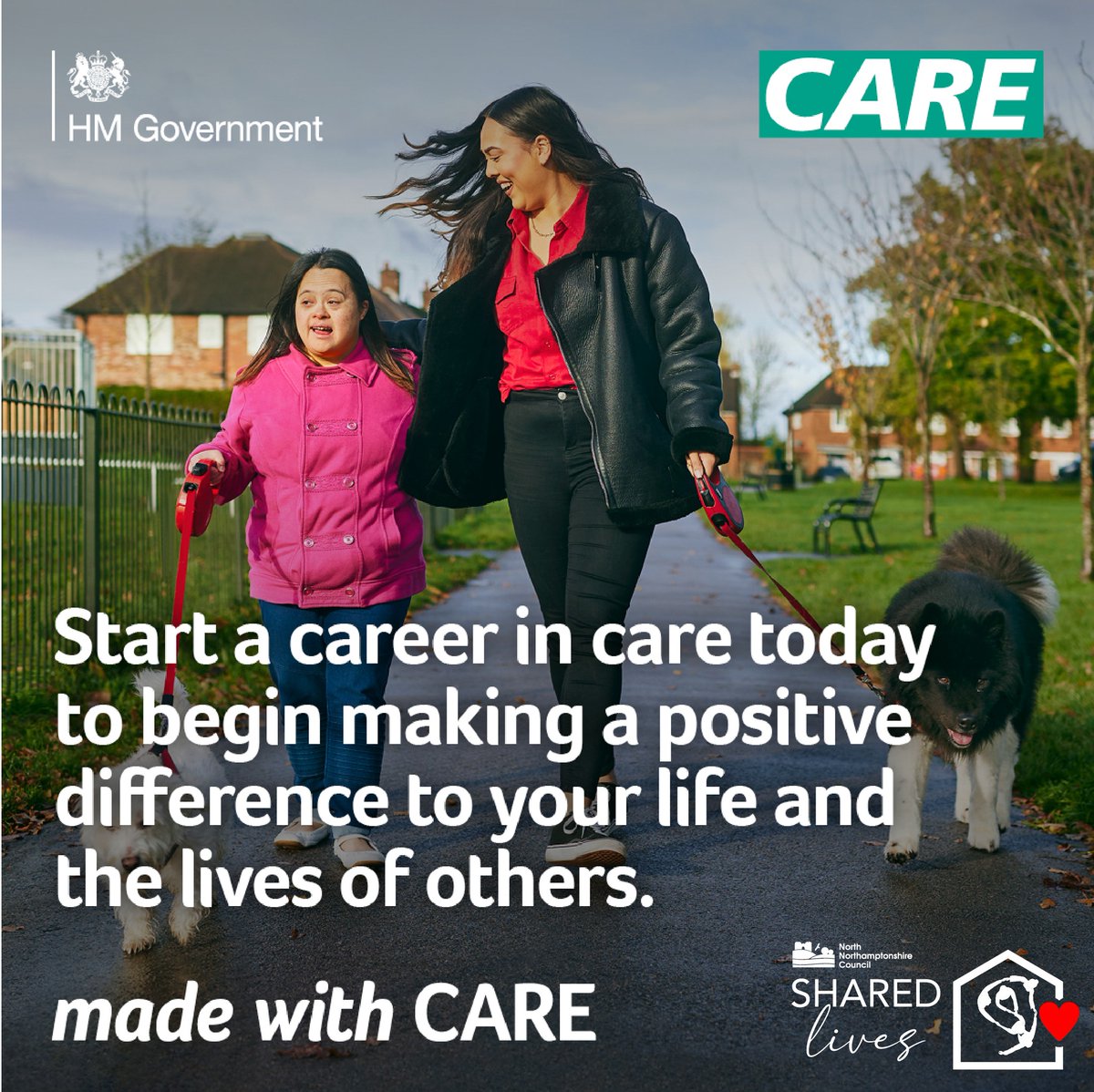We’re looking for people in our local community to support someone for a day, a short break, or even long-term! You can do this by becoming a #SharedLives carer.

Find out more:
🔗 ow.ly/AMzs50QmjbS 
📧 sharedlivesenquiries@northnorthants.gov.uk 
📞 01536 535685