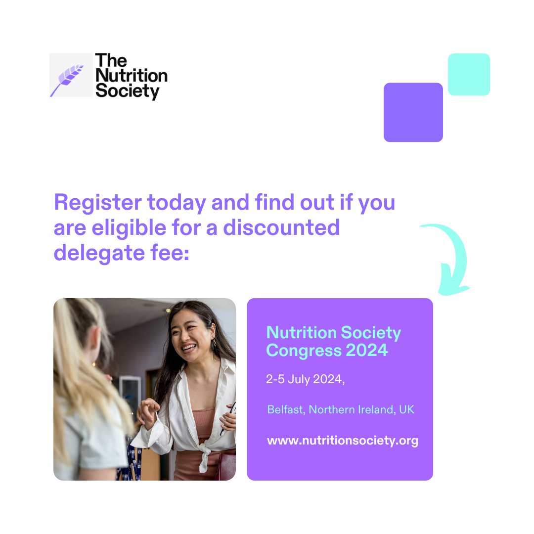 #NSCongress24 for Students - swipe through for some key information on attending our Congress in July! 📍Belfast 📅2-5 July Register before 20 June. Single day and full conference delegate rates available 👉 bit.ly/3vPR5tG #NutritionConference #NutritionStudents
