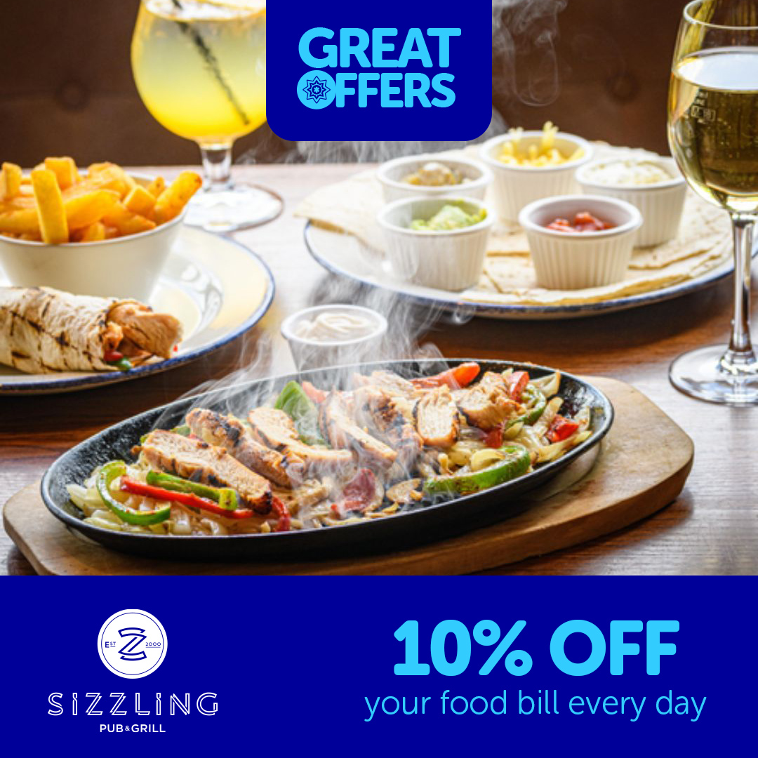 Treat your family and save on the washing up! Get 10% off your food bill at @SizzlingPubs across the UK. 📍 Start here. 👇 ow.ly/OGeC50Ryf6v