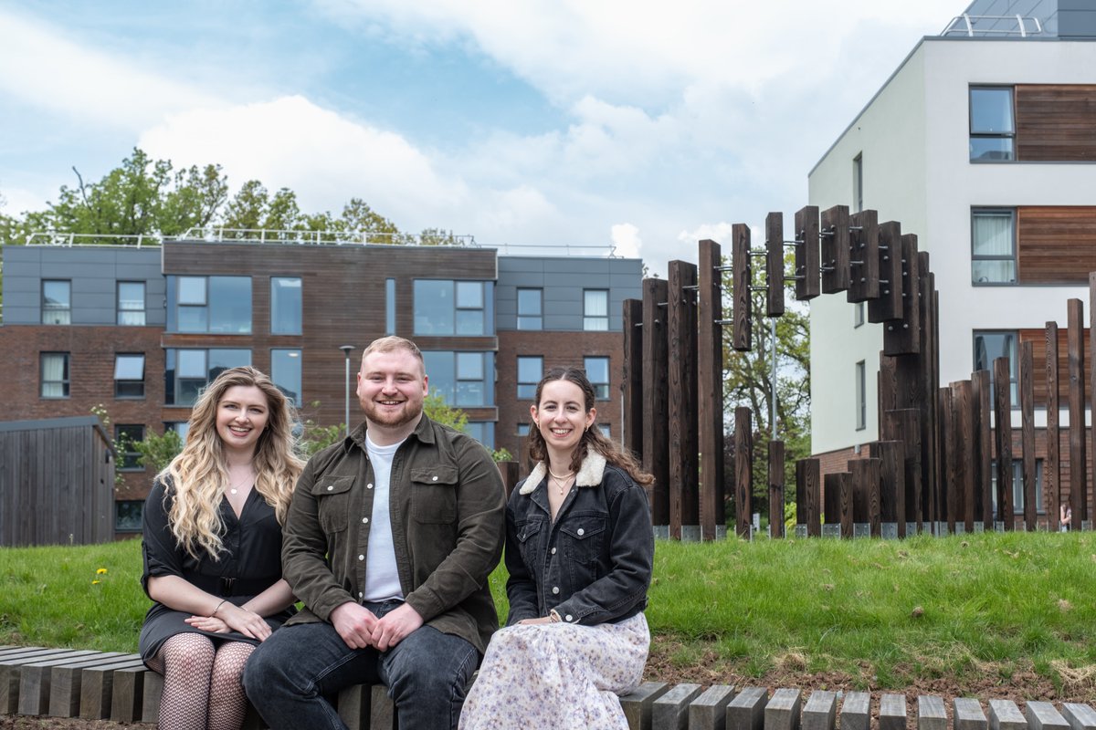 Welcoming the newest sculpture to our collection! 🥳 Flux is a brand new work for our campus, produced by Chiara Brown, Fred Hendry-Briars and Andrea Pocock, who were all Loughborough University students when commissioned by @lborouniarts Find out more: lboro.uk/3wzEhbH