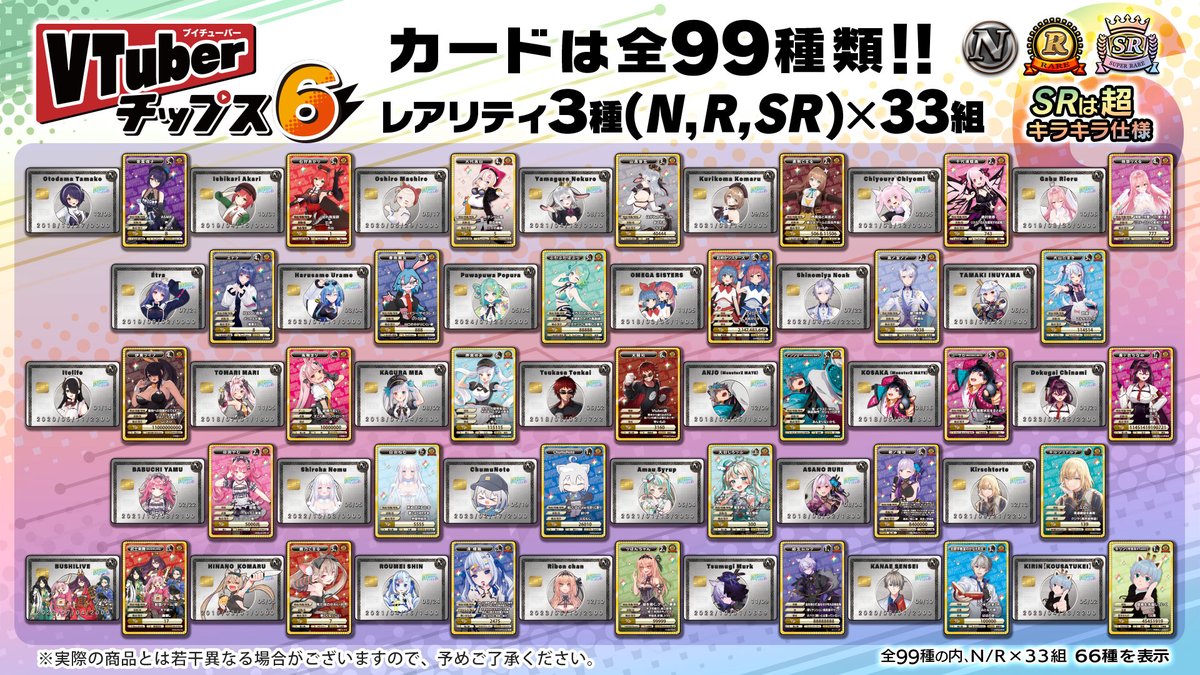 Vtuberチップス6 にあおぎり高校が出るぞ〜〜！！！！🥳 しかも私の