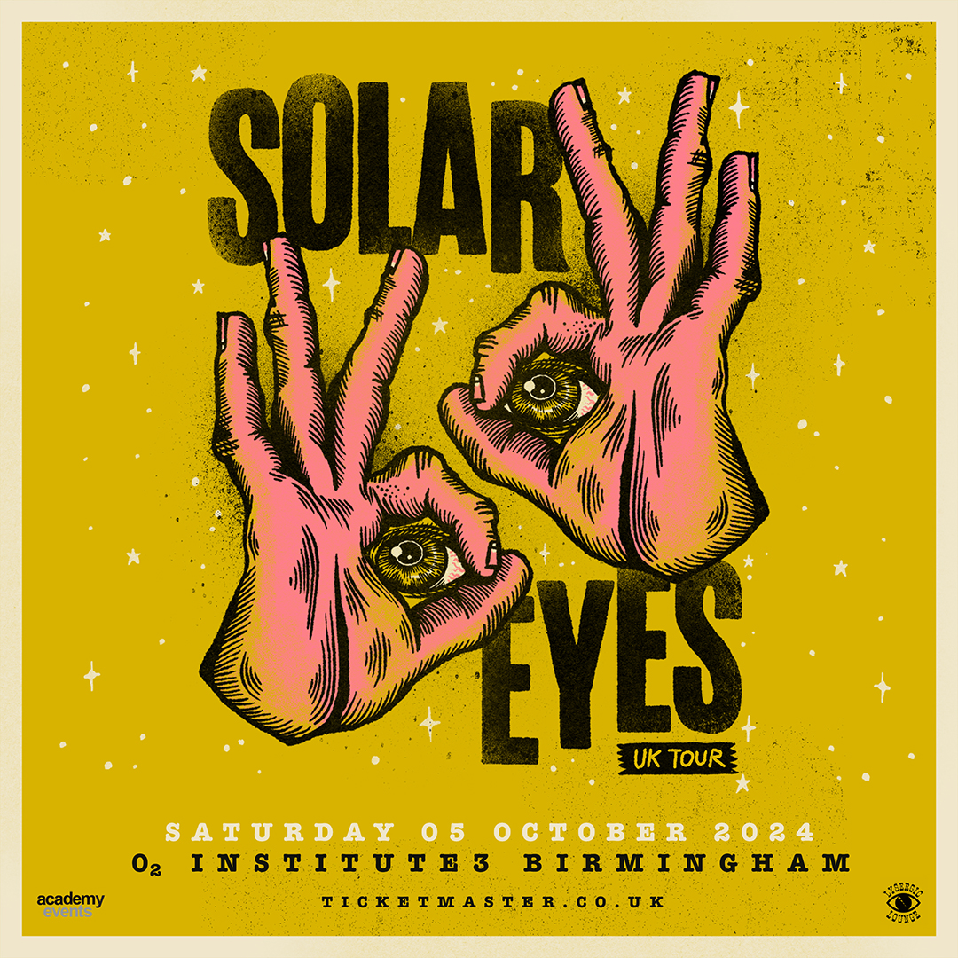 Mesmeric Midlands duo @SolarEyesMusic, head out on the road to share their debut self-titled album, delivering a suite of technicoloured tunes - Saturday 05 October. Priority Tickets on sale now at #O2Priority - amg-venues.com/P3Ph50RPeb1