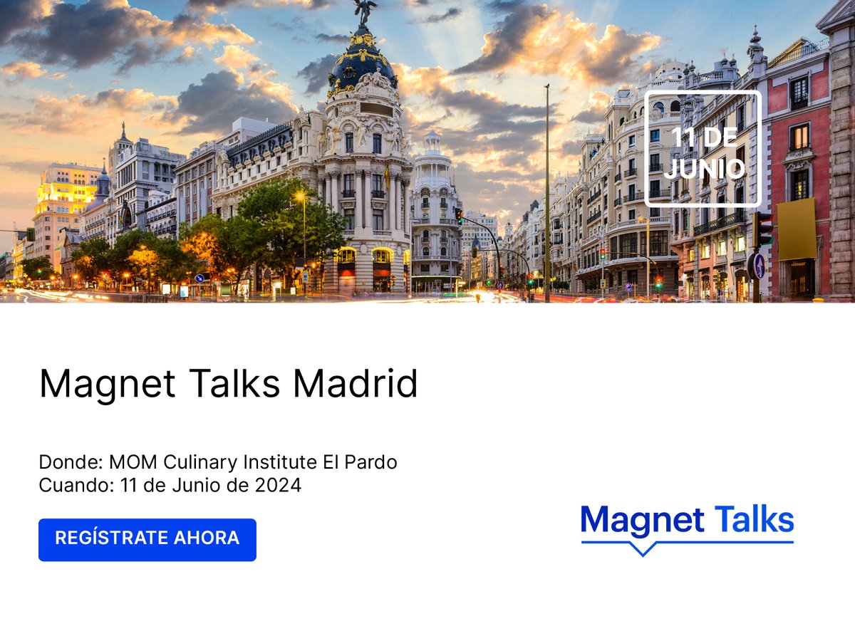 ¿Ya te apuntaste a la próxima edición del evento anual #MagnetTalks Roadshow, que se realizará el martes 11 de junio en el maravilloso entorno del espacio MOM Culinary Institute El Pardo, Madrid? magnetforensicsevents.com/MagnetTalksMad…
