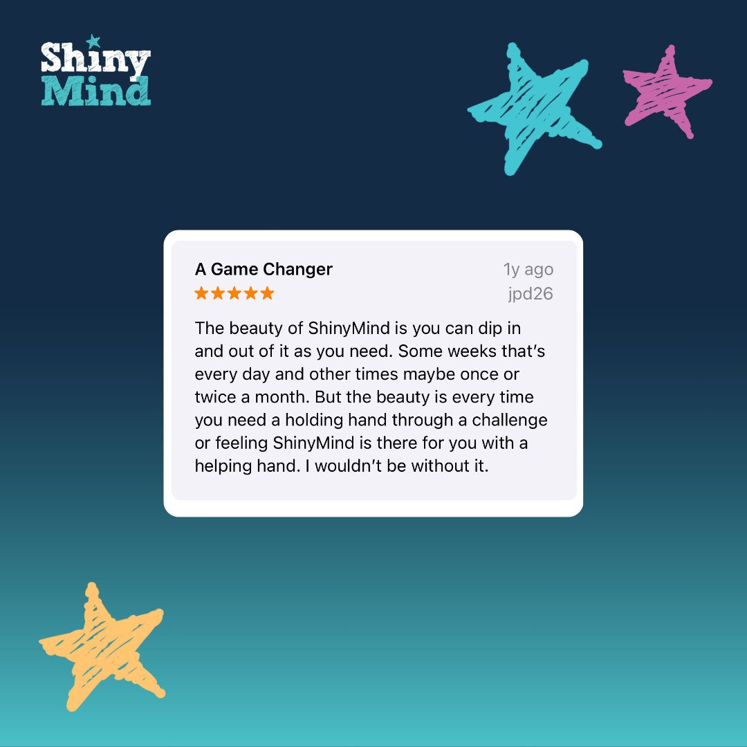 We love hearing feedback from our ShinyMinders 🙌 Used the app but haven't shared your thoughts yet? Why not leave a review on the App Store - tell us what you're loving and what we can improve on 💛