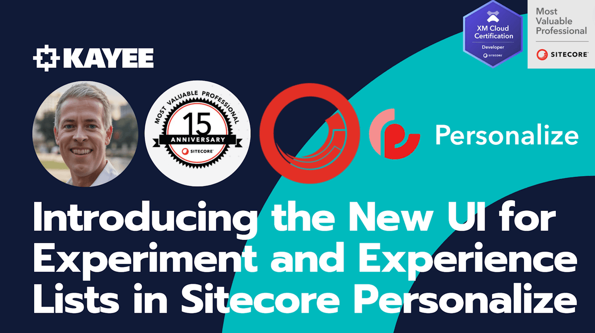 kayeeNL's tweet image. I just blogged: Introducing the New UI for Experiment and Experience Lists in Sitecore Personalize -&amp;gt; kayee.nl/2024/05/22/int…

#sitecore #sitecorepersonalize #personalize #personalization #experience #sitecoresaas #saas #sitecoremvp #sitecorecommunity #kayee