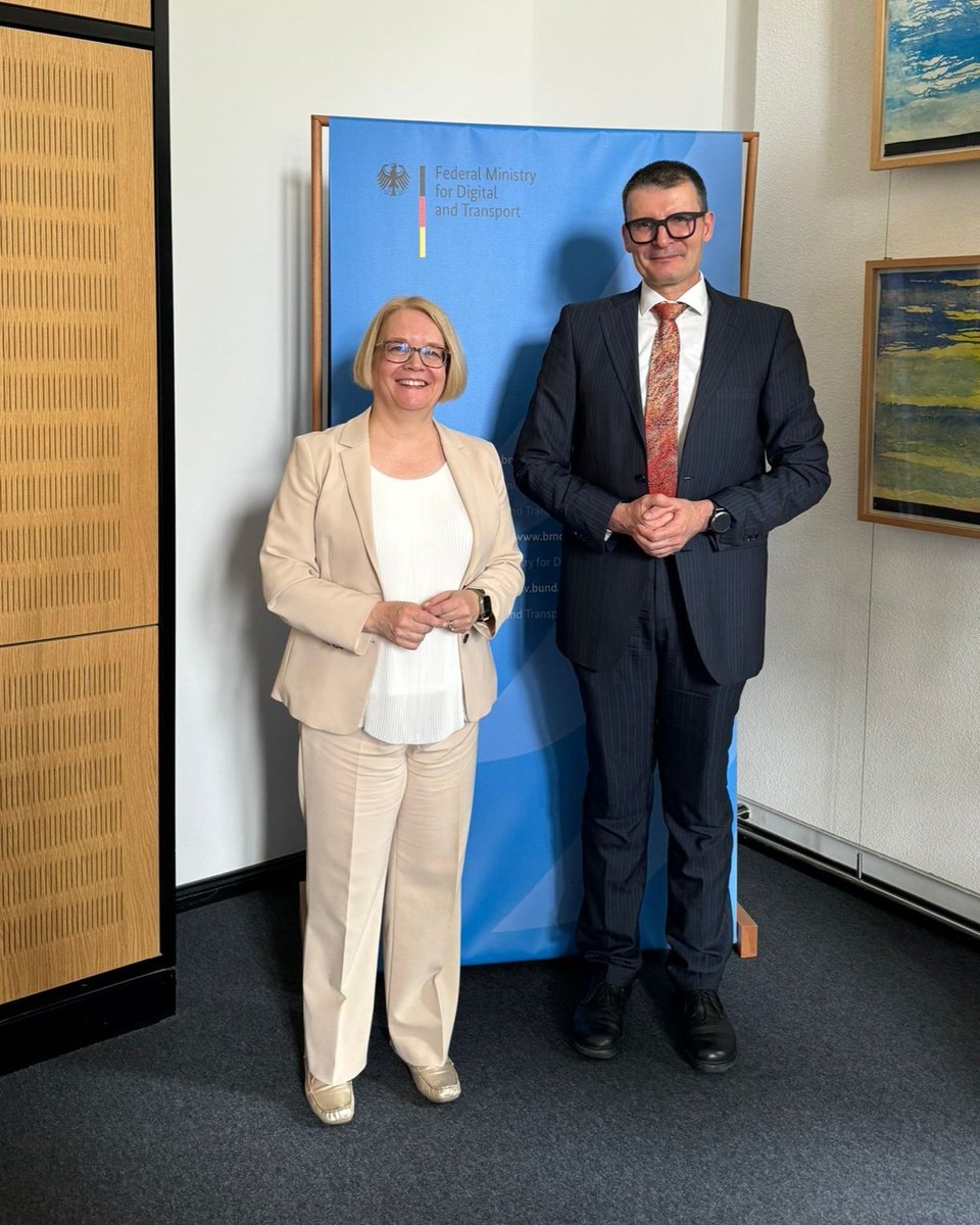 LVM (@lvmfi) on Twitter photo Permanent Secretary Minna Kivimäki visited Berlin yesterday and met Germany’s State Secretary at the Federal Ministry for Digital and Transport Hartmut Höppner.
Thank you for excellent discussions on the future of European transport sector! 🇫🇮🤝🇩🇪
@bmdv | <a href="/Kivimakim/">Minna Kivimäki</a> Permanent Secretary Minna Kivimäki visited Berlin yesterday and met Germany’s State Secretary at the Federal Ministry for Digital and Transport Hartmut Höppner.
Thank you for excellent discussions on the future of European transport sector! 🇫🇮🤝🇩🇪
@bmdv | <a href="/Kivimakim/">Minna Kivimäki</a>