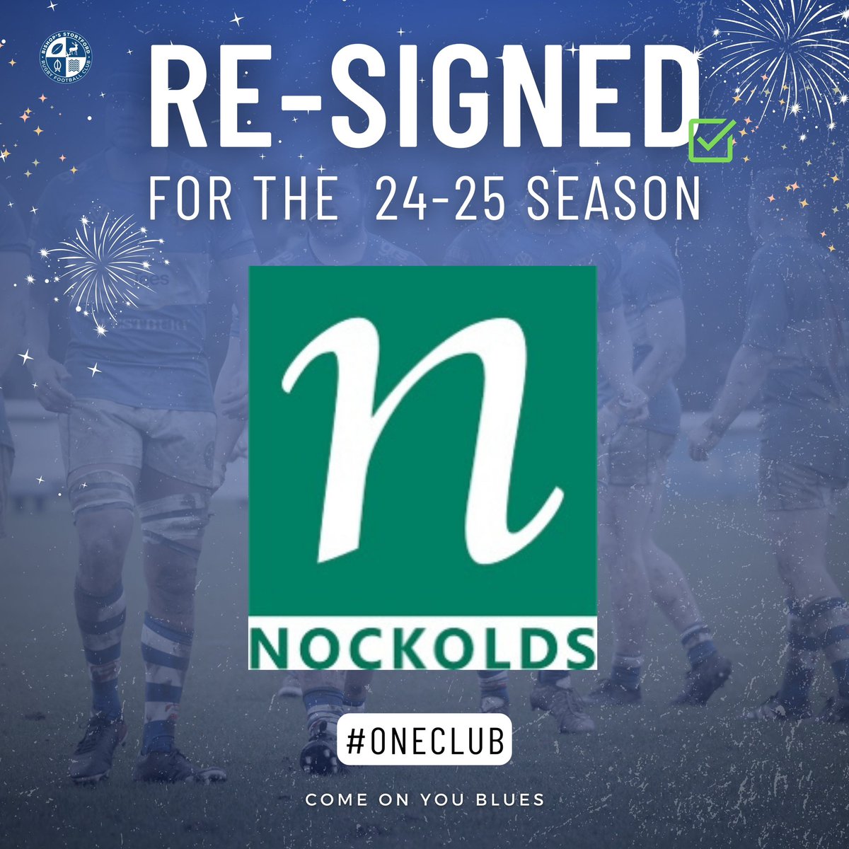Thank you to our incredible sponsor <a href="/NockoldsLegal/">Nockolds</a> for re-signing for the upcoming season! 💙🤍#Oneclub