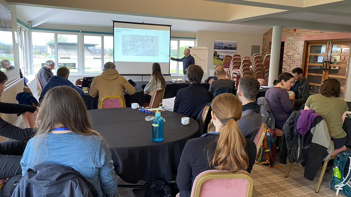 freshwaterbio's tweet photo. Starting the morning off on the Restoration in Practice Field Course with a classroom session ‘Deciding What To Do’ #FBAtraining #RiverRestoration #KnowledgeExchange https://t.co/UUngWB4uNf
