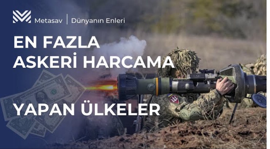 EN FAZLA ASKERİ HARCAMA YAPAN ÜLKELER! 🔗Videoyu izlemek için: youtu.be/3xbGXtMnuiA?fe…