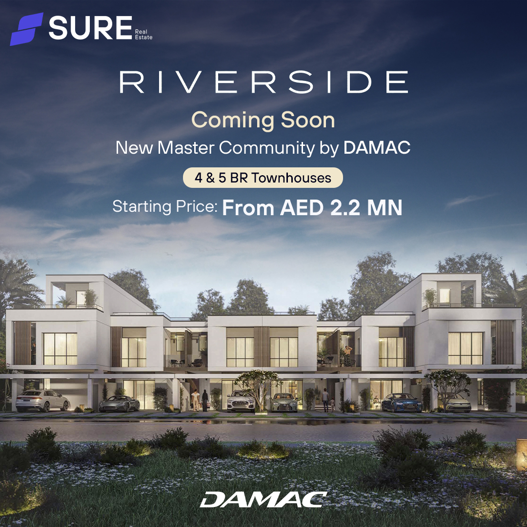 Coming Soon: Riverside by Damac!

Discover luxury living at DAMAC Riverside! These 4 & 5 BR townhouses in a vibrant new community blend nature with urban life. Stay tuned for your chance to call this waterfront oasis home!

#DamacRiverside #LuxuryLiving #DubaiRealEstate