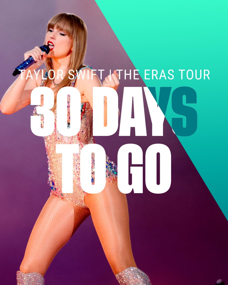 wembleystadium's tweet photo. Like this if you will be at Wembley for the first night of #TSTheErasTour in 30 days time 🥳