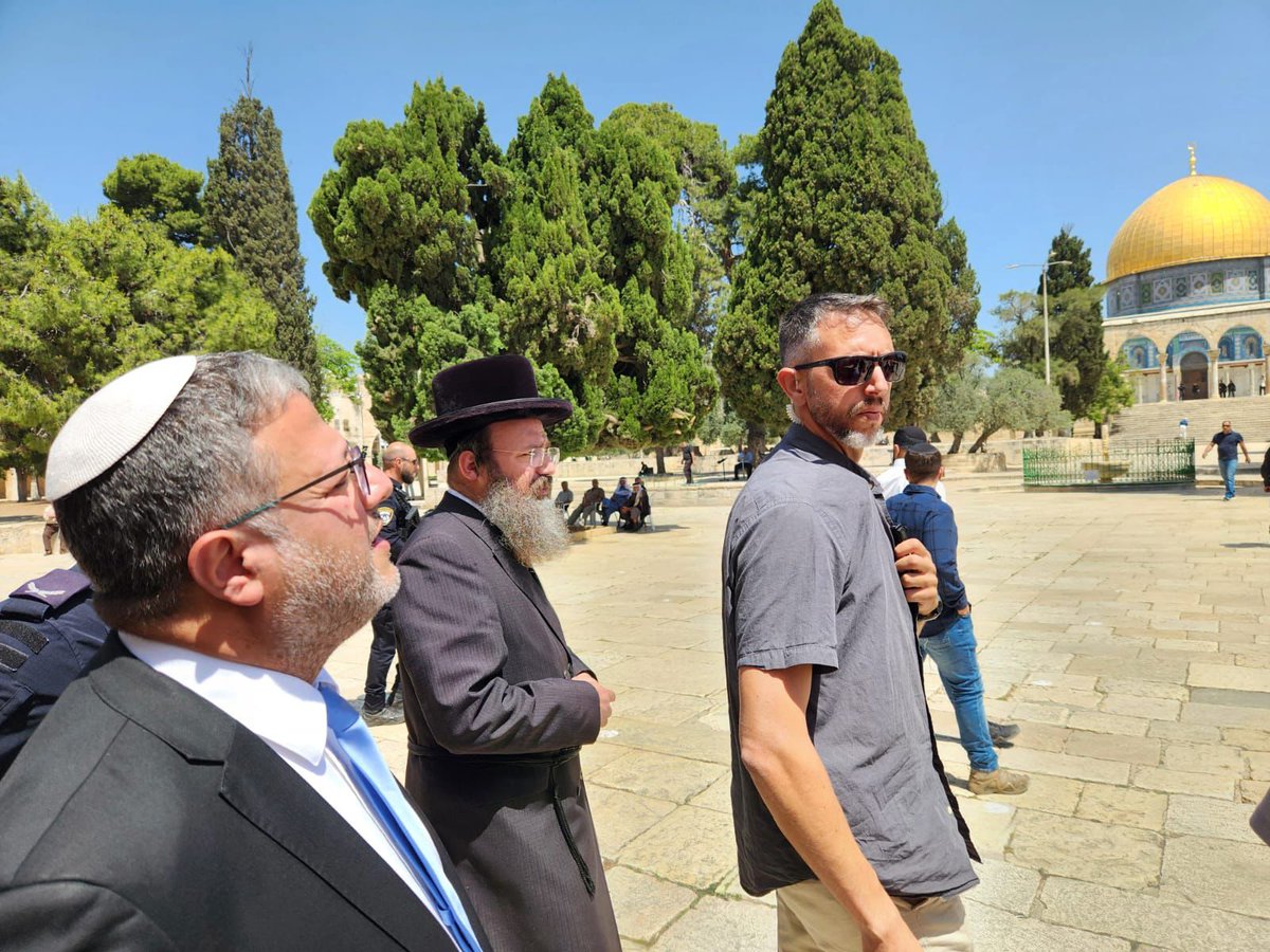 #BREAKING Israel National Security Minister Ben Gvir visit Temple Mount in Jerusalem