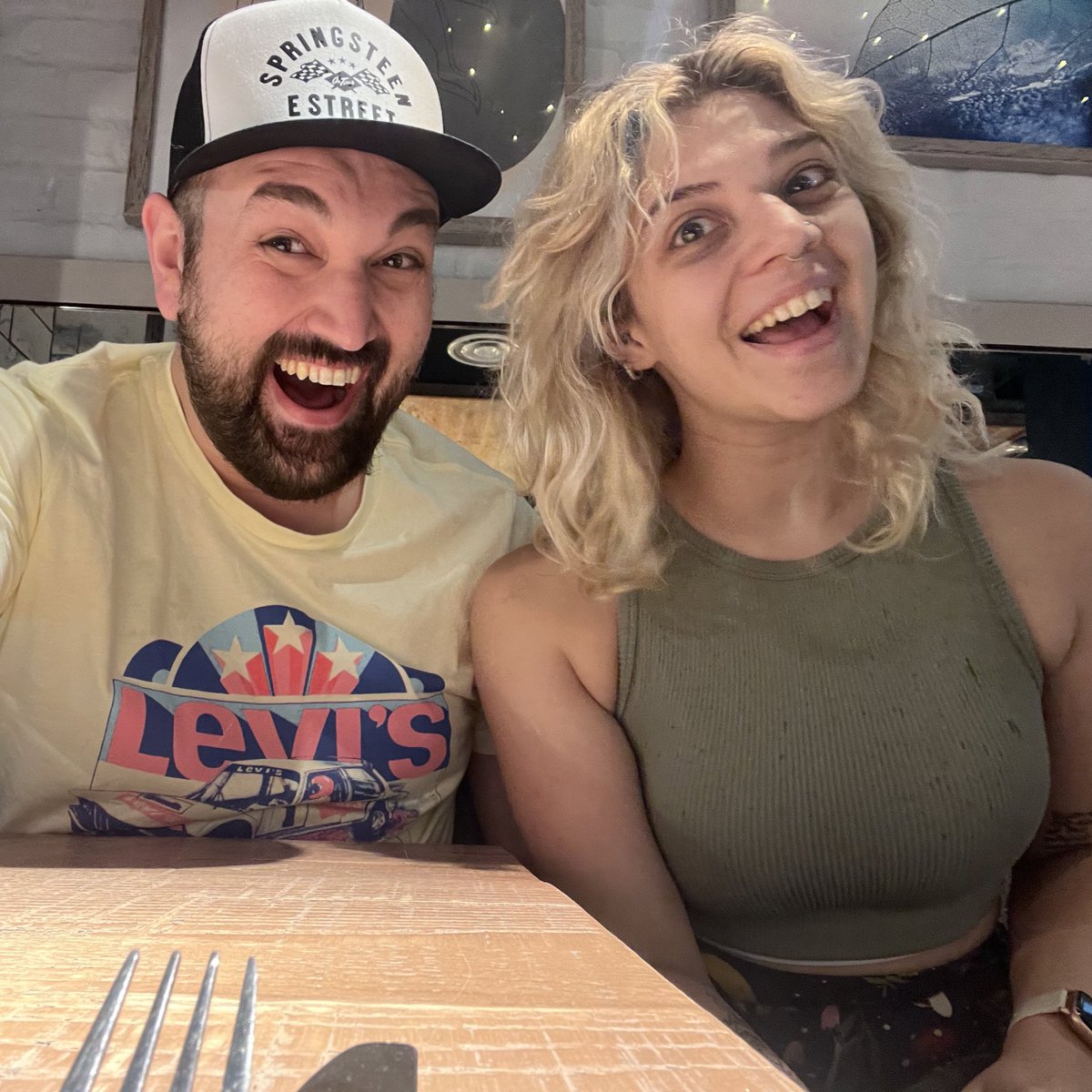 norramot's tweet image. Reward for getting through the rain? Breakfast with the sibling ✌️