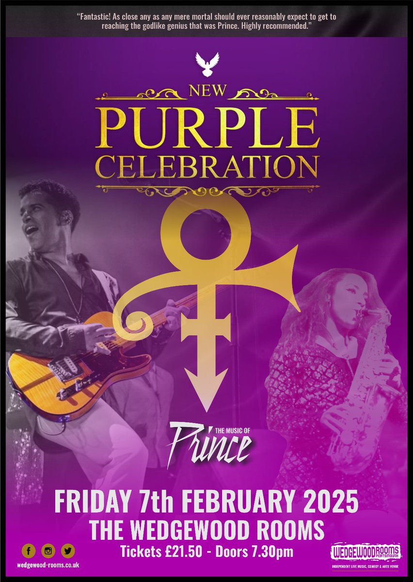 🌟Just Confirmed🌟 We had such an incredible night on Saturday with @NPCelebration, we’re welcoming them back on Friday 7th February 2025!💜 Tickets £21.50 in advance, on sale now from wedgewood-rooms.co.uk