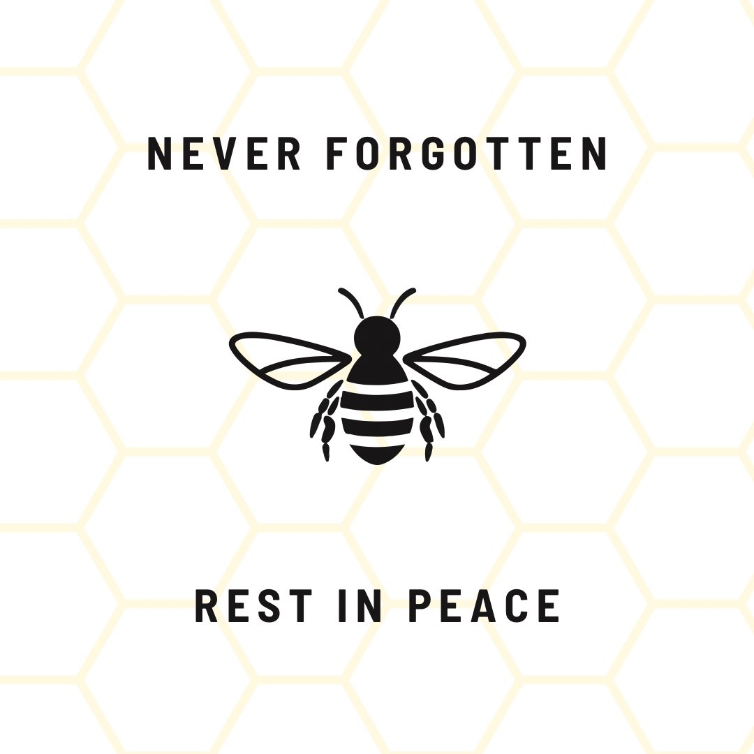 On the seventh anniversary of the Manchester Arena attack, we remember the 22 lives lost 🐝❤️