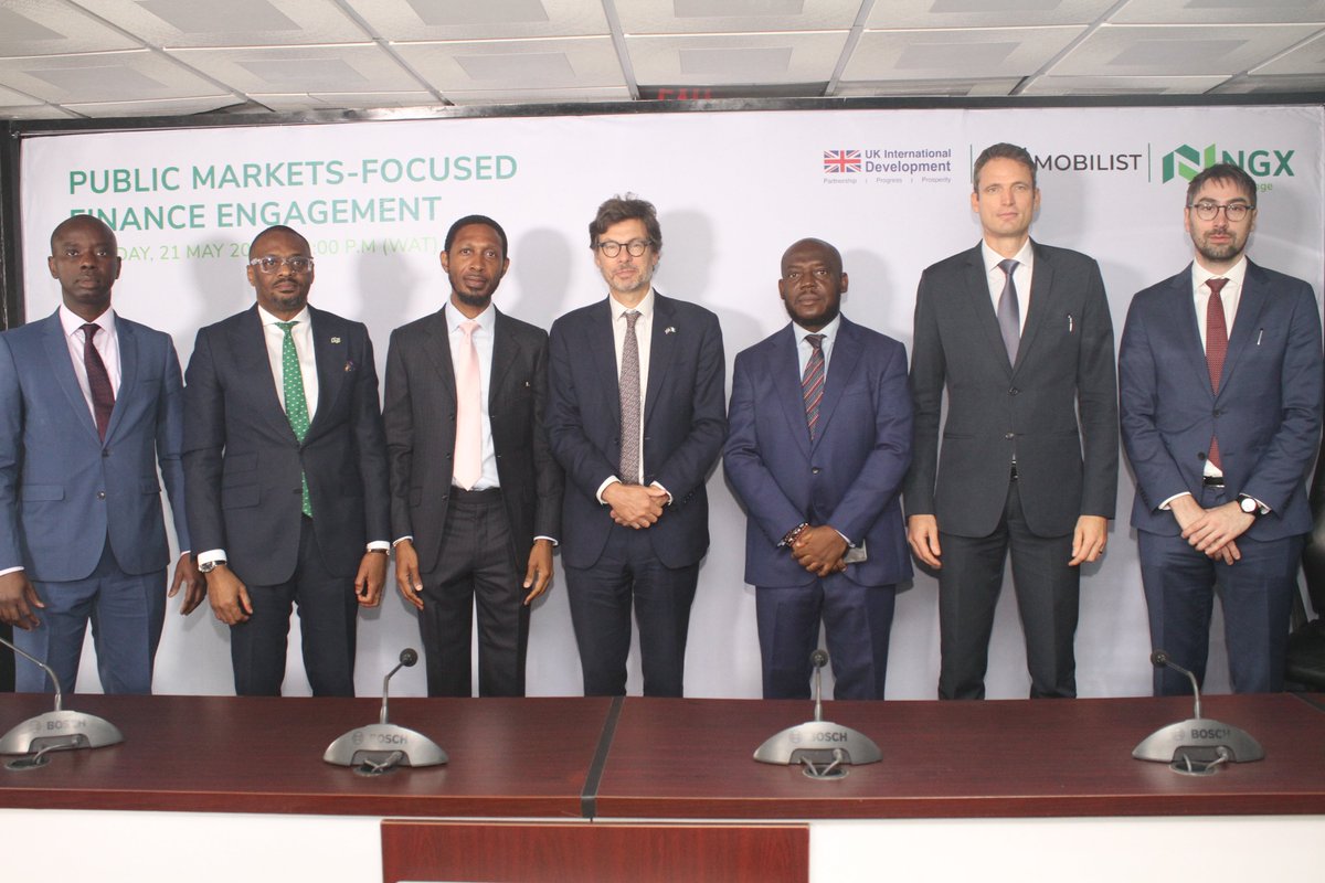 DHC @JonnyBaxterFCDO, @MOBILIST_Global & @ngxgrp during the Public Markets -Focused Finance Engagement to discuss opportunities to solve barriers to increasing investment in the #SDGs via public markets and help deliver economic growth, development, and more jobs. #BetaTradeUKNG