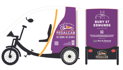 Do you know of anyone with mobility challenges or disabilities who needs assistance travelling in Bury St Edmunds? 🎉Introducing PedalCab Plus, assisted transport - free and green! For details and to book a journey👉 t.ly/NRwWc @ecocarriersbse @bstetc