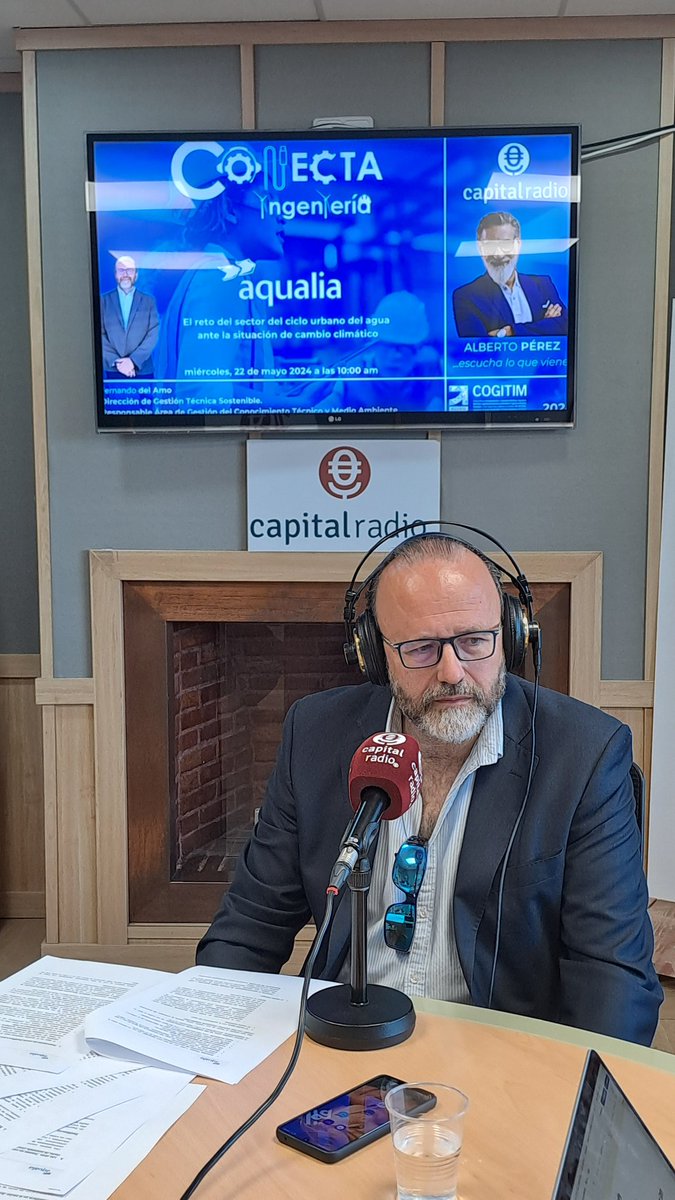🔴 DIRECTO  #ConectaIngeniería /  Para 2050, se espera que 27 millones de españoles vivan en zonas de estrés hidrico en nuestro país, por eso "la #innovación  y la #tecnología  para mejorar la eficiencia en el uso del #agua es fundamental", destaca Fernando del Amo.
📻 103.2 FM