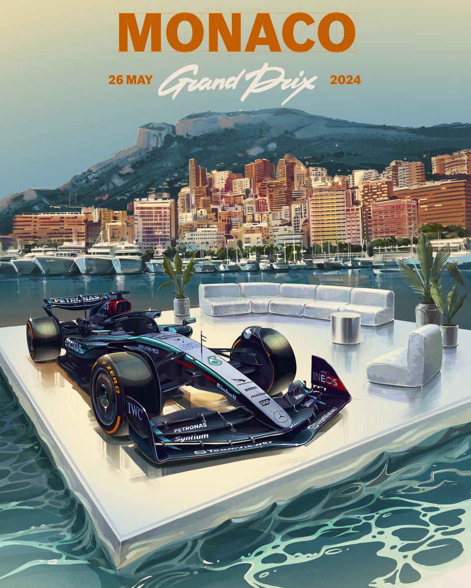 A race location like no other. It's Monaco race week ✨ 🎨 x @AndrewMytro
