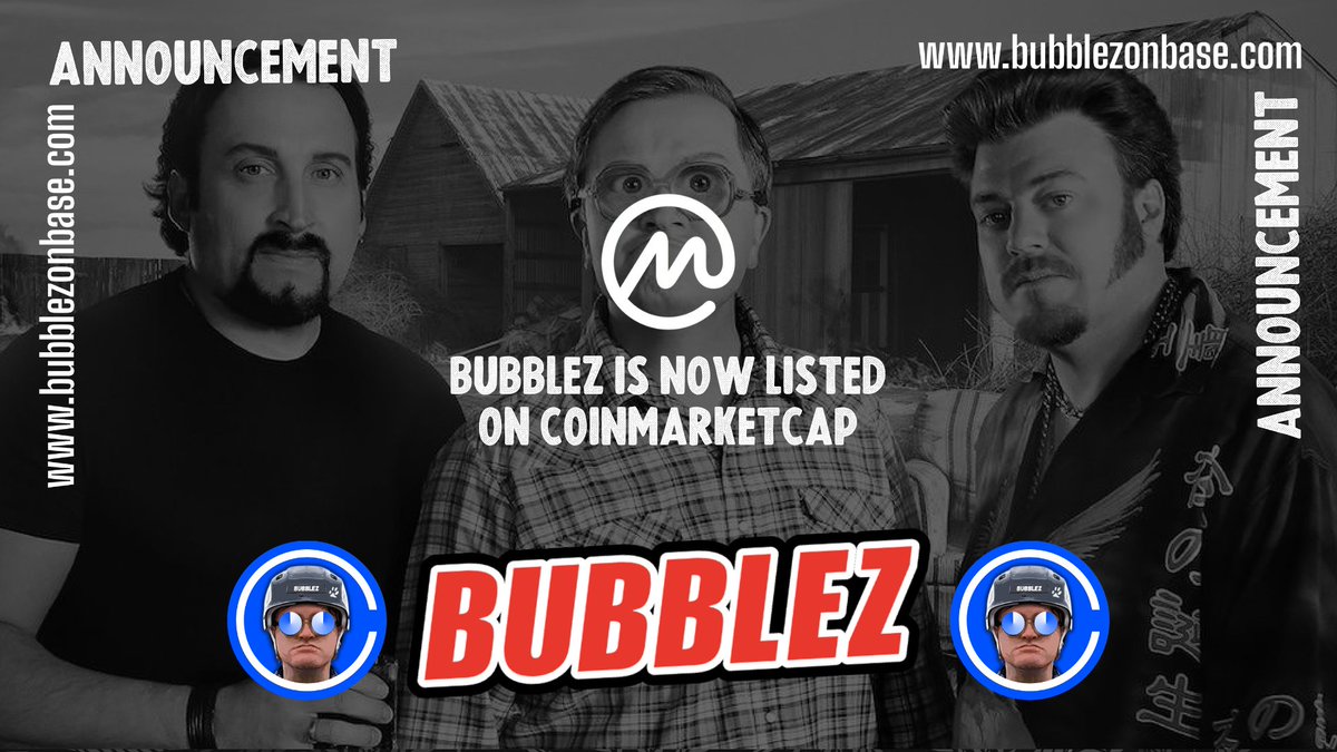 bubblezonbase's tweet photo. WE ARE NOW LISTED ON CMC 

https://t.co/TK72zTK7f5

JULIAN SAID THIS WILL BE THE LAST JOB WE ALL HAVE TO DO FOR RETIREMENT. 

LOAD UP YOUR $BOB TOKENS BECAUSE SUPPLY SHOCK IS INCOMING https://t.co/tUwwlqiRSH