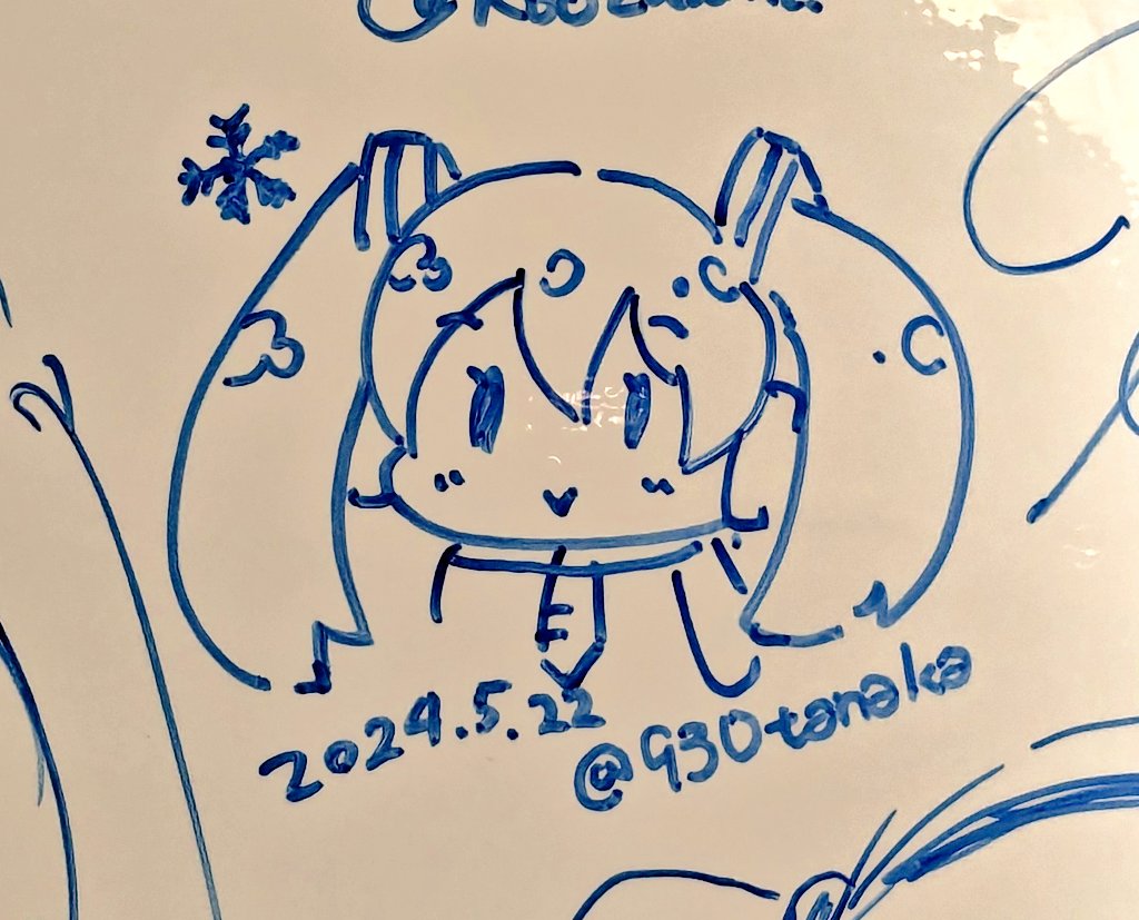 初音ミク ,雪ミク 「新千歳空港の雪ミクSHOP 」|田中草男のイラスト