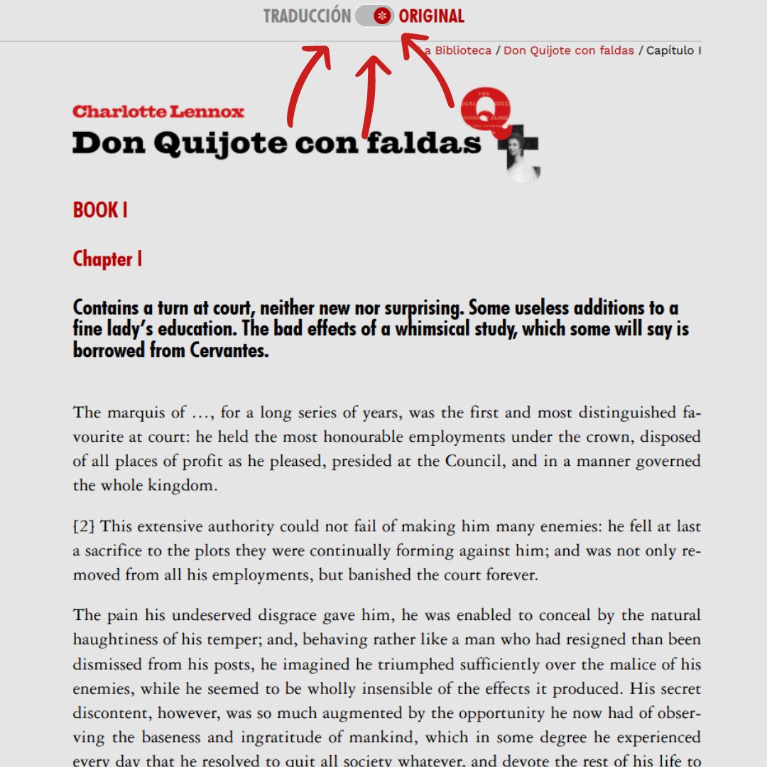 ¡TENEMOS NUEVA EDICIÓN EN LA BQt!🤩

A la edición crítica del Don Quijote con faldas ya disponible en castellano, añadimos una edición del texto en inglés, realizada por Nora Rodríguez Loro. 🙌

Con un simple clic, podéis leerla gratis en la misma web 👇
quijotetransnacional.es/index.php/BQT/…