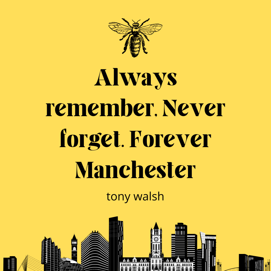 shonecreative's tweet photo. There is a light that never goes out. 🐝🕯️ #ForeverManchester #22 https://t.co/kX7ecThIAY