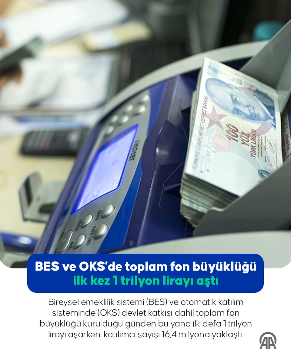 ❝Bireysel emeklilik sistemi gerek sektör gerekse ülke ekonomisi için büyüyen bir değer❞ ❝1 trilyon lirayı aşan büyüklük, ekonomiye yönlendirilen uzun vadeli yatırım miktarını gösteriyor❞ v.aa.com.tr/3226717