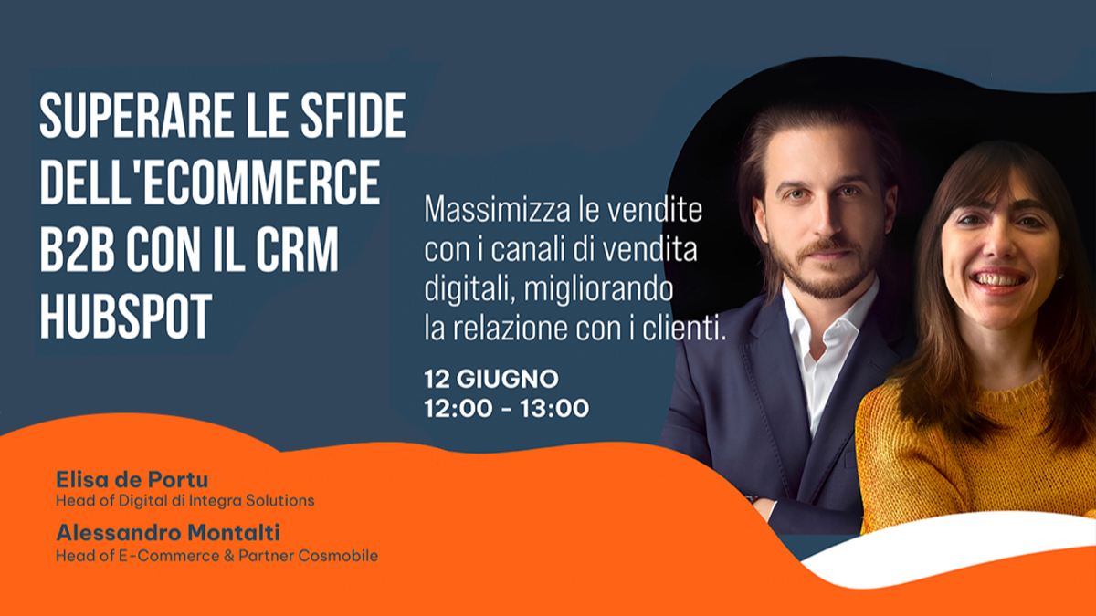 Cosmobile's tweet image. 📣WEBINAR: superare le sfide dell&apos;Ecommerce B2B📣  
📆Mercoledì 12 giugno alle 12 
Iscriviti ora e prenota il tuo posto!  
👉info.integrasolutions.it/webinar-crm-20… 
#cosmobile #ecommerceb2b
