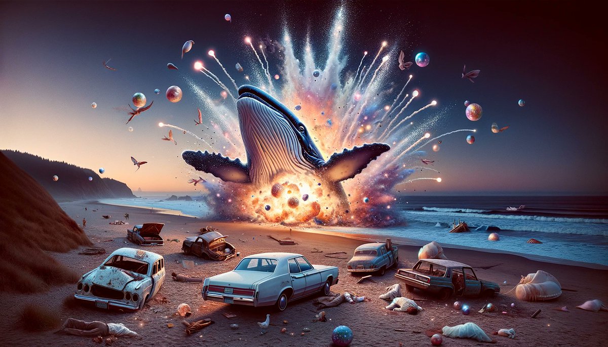 Naturally_Wkd's tweet image. The Exploding Whale: In 1970, officials in Florence, Oregon, tried to remove a dead whale by blowing it up with dynamite. The result? Flying blubber chunks that damaged cars and buildings. Not the clean-up they were expecting! #WackyWednesday #ExplodingWhale #CleanupFail
