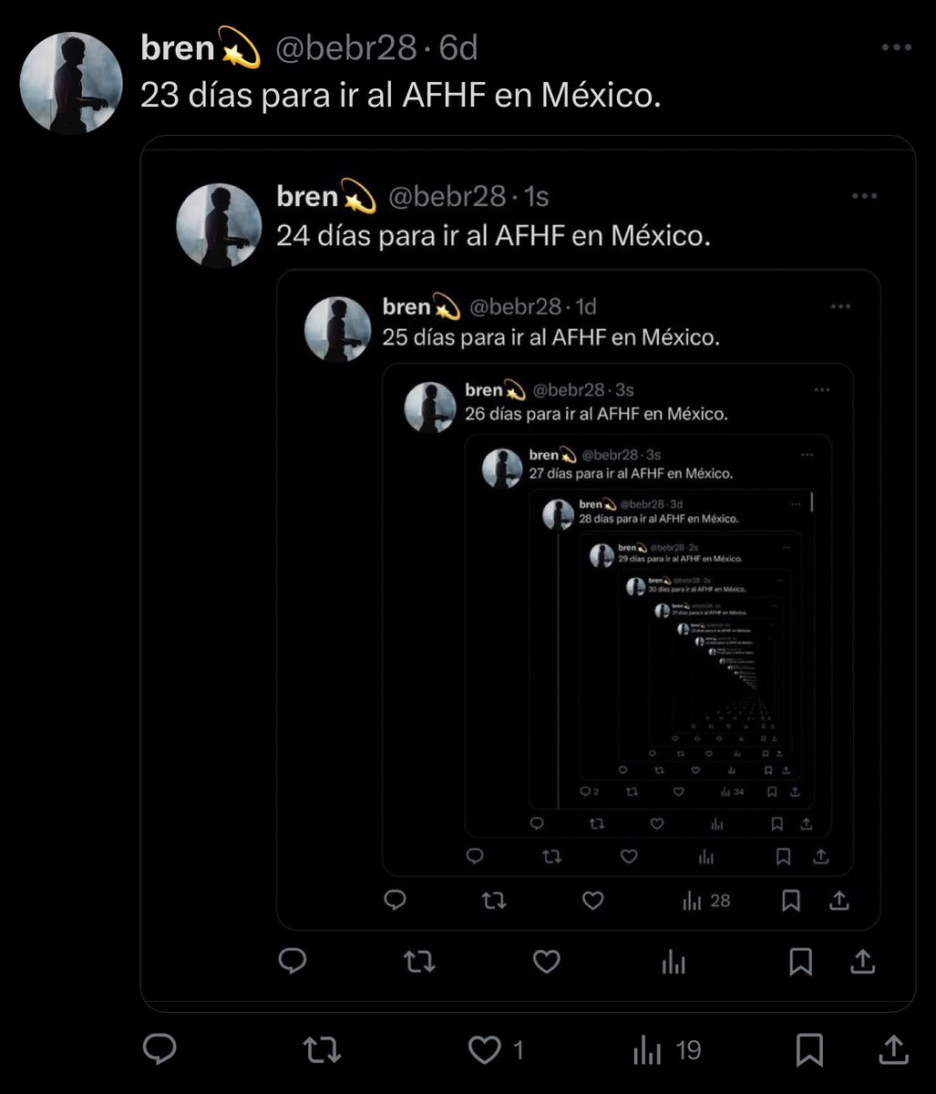 bebr28's tweet image. 22 días para ir al AFHF en México.