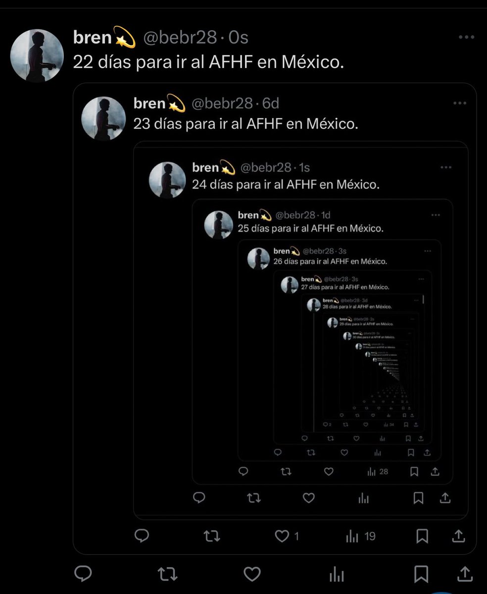 bebr28's tweet image. 21 días para ir al AFHF en México.