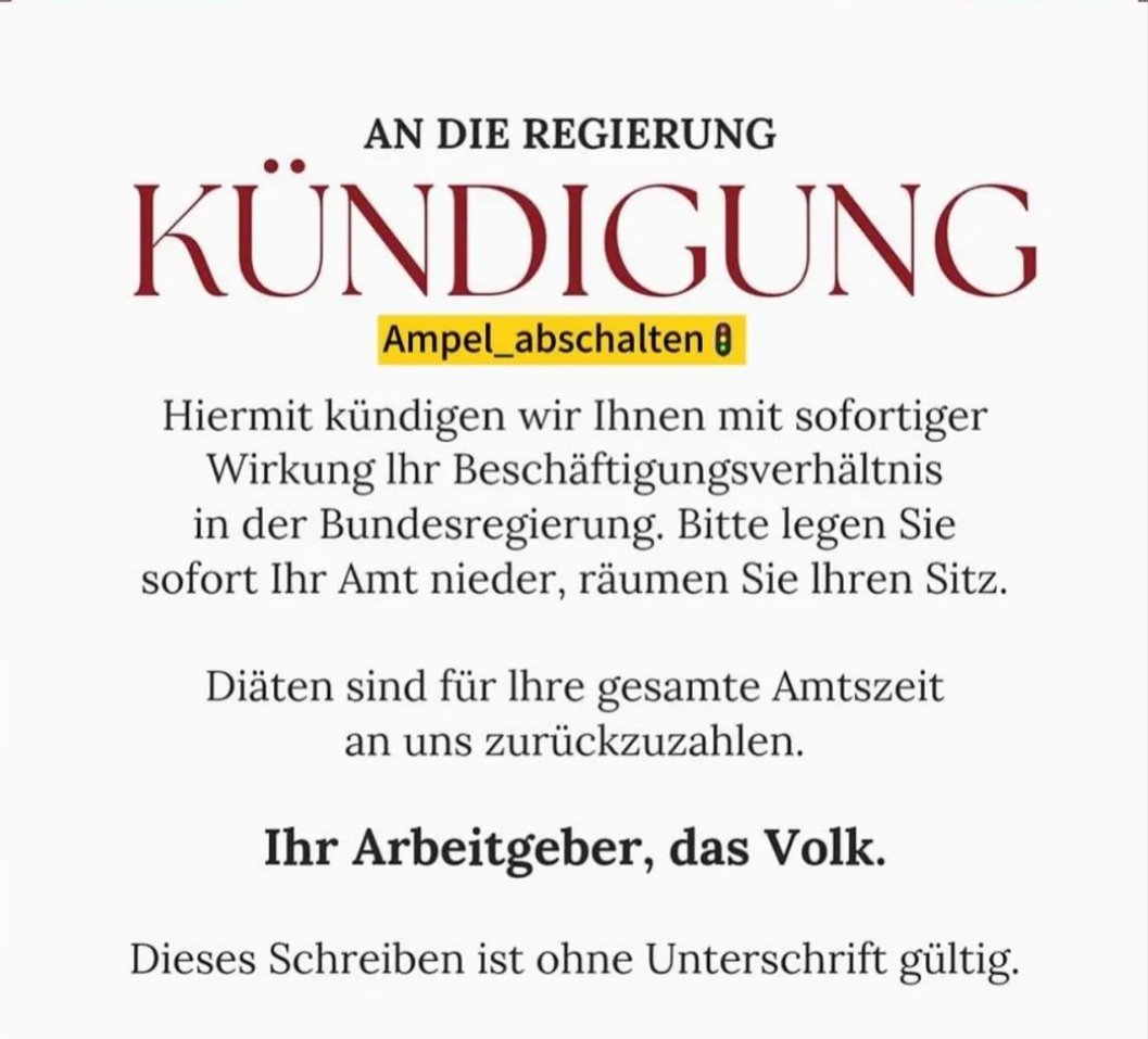 Guten Morgen liebe Frens 🇩🇪
Herr @Bundeskanzler, sie sind nicht mein Kanzler, sie haben nichts für die Bevölkerung übrig, aber für die ganze Welt 🤮🤬
🇩🇪 #nurnochAfD #AliceWeidel #WirSindMehr #Neuwahlenjetzt