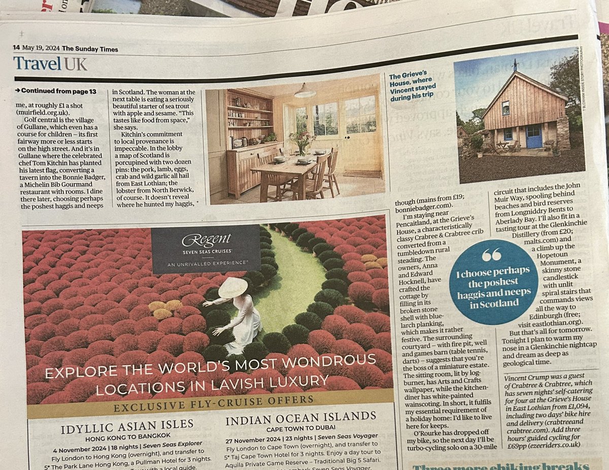 OneFairways's tweet image. Wonderful East Lothian featured in the Sunday Times Travel this weekend. It really is a special place for a holiday.

Book your break in beautiful Gullane with us here: onefairways.com ⭐️⭐️⭐️⭐️⭐️