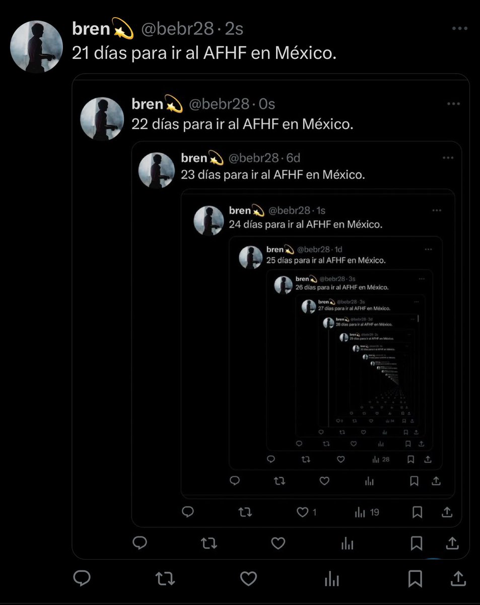 bebr28's tweet image. 20 días para ir al AFHF en México.