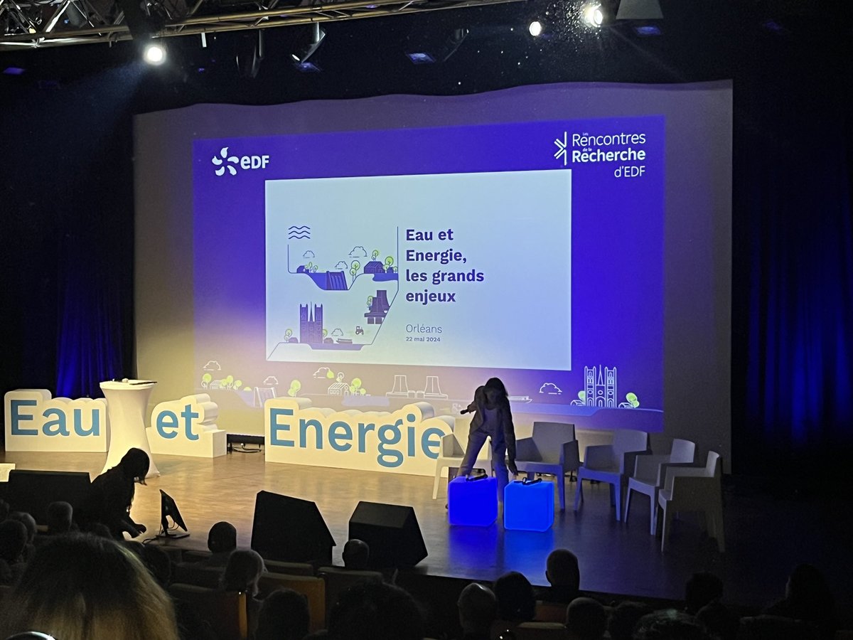 ⚡️ En direct des journées rencontres de la recherche @EDFofficiel auxquelles j’ai été invitée à participer. ➡️ Quels sont les enjeux liés à l’eau et l’énergie en France ? Comment composer avec le changement climatique ?