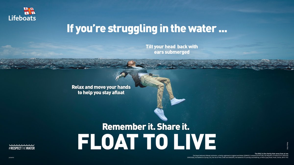 We cannot emphasise enough how many lives have been saved due to this simple piece of advice from the RNLI. We will continue to share it and save lives.
Remember it.