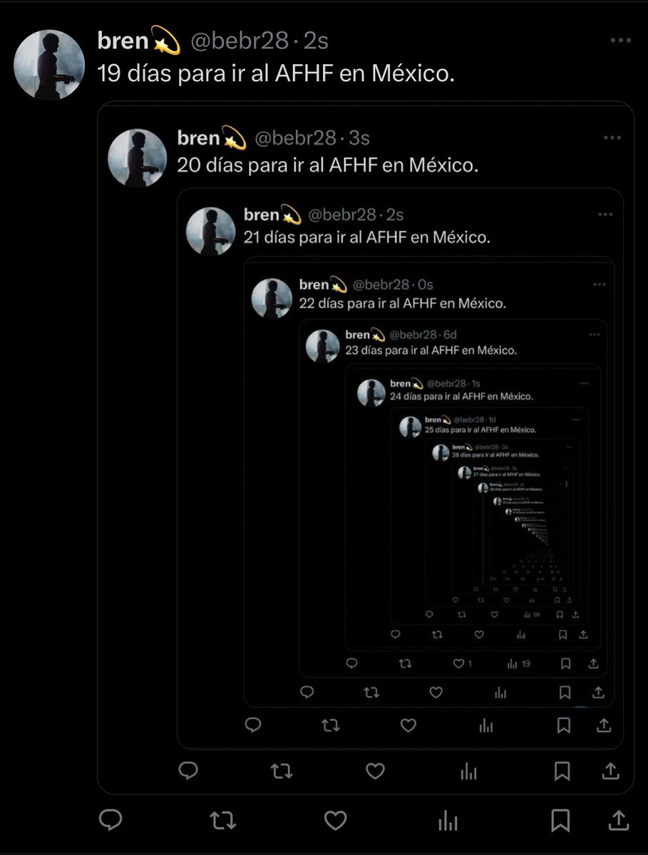 bebr28's tweet image. 18 días para ir al AFHF en México.