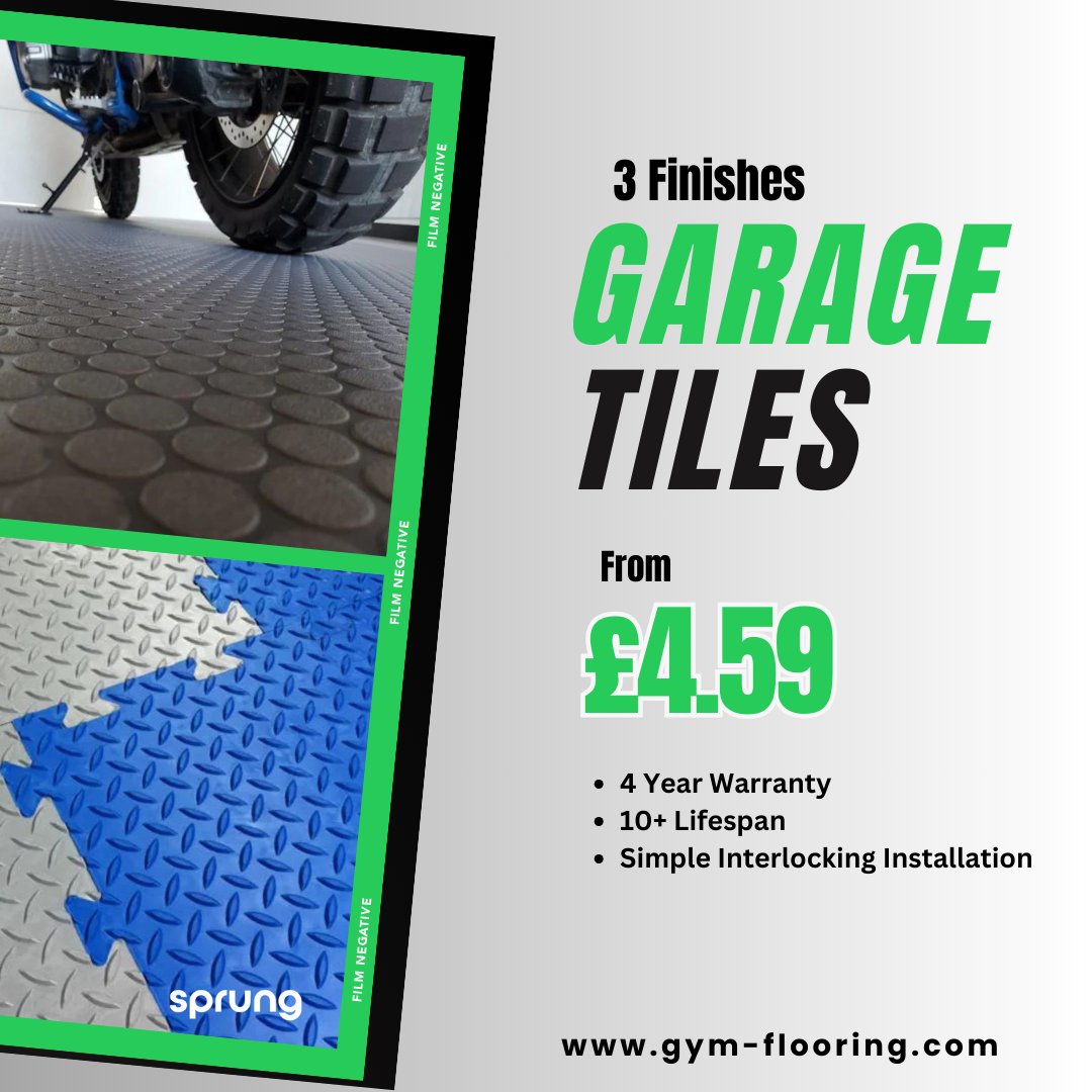 Say Goodbye to Garage Clutter! - Grab up to 25% OFF our new range of Interlocking Garage Tiles and revamp your garage space this Spring #garageflooring #garagetiles #interlockinggaragetiles