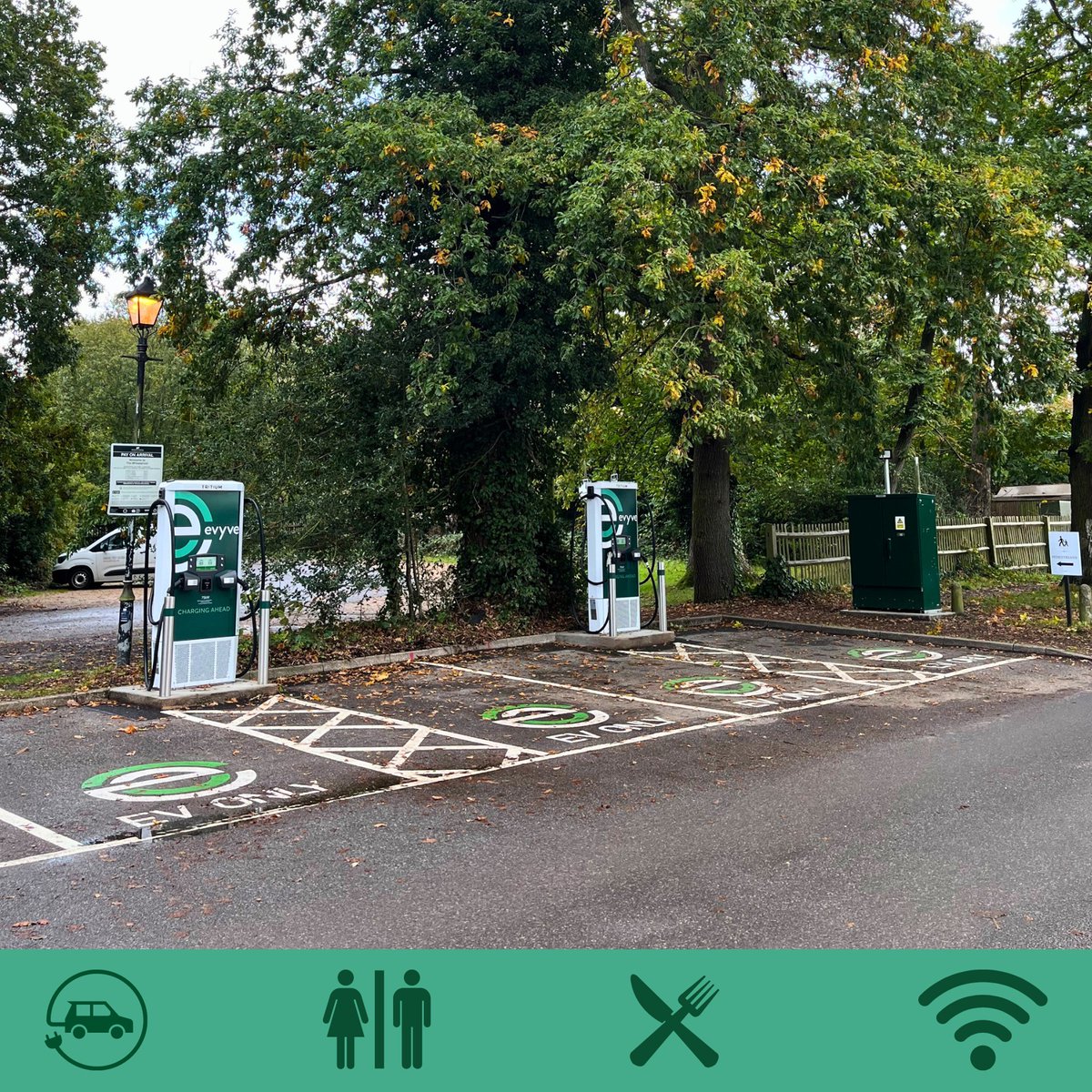 Enjoy free Wi-Fi, clean restrooms, comfortable seating, and delicious snacks at all our charging stations ⚡ 

Find your nearest charge  👉 evyve.co.uk/locations/

#Evyve #EV #SustainableCharging #EVCharging #ElectricVehicle #ElectricCharging #EVChargers #Sustainability