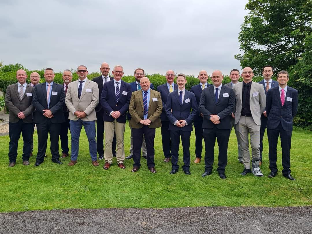 PGSL9263 (@pgsl9263) on Twitter photo Last night was our May Dinner meeting, at Chilcomb Down house in Winchester. The first official chance to meet the class of 2024/25. All 16 incoming <a href="/HantsMason/">Hants & IoW Masons</a> Provincial Stewards attended, making up the 64 Brethren in attendance. Pictured here with WM Andy Castell. Last night was our May Dinner meeting, at Chilcomb Down house in Winchester. The first official chance to meet the class of 2024/25. All 16 incoming <a href="/HantsMason/">Hants & IoW Masons</a> Provincial Stewards attended, making up the 64 Brethren in attendance. Pictured here with WM Andy Castell.