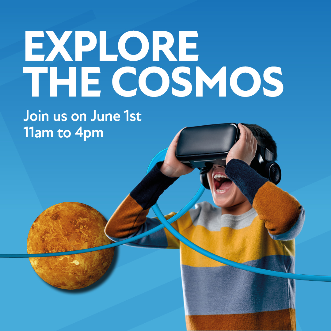 Astronomical event this May Half-term at #MidsummerPlaceMK

Ready to be an astronaut for a day? 🚀

Blast off into space at the Space Dome with VR adventures during Science and Technology week. 

No tickets needed—just park your spaceship and explore!

midsummerplace.co.uk/events/interac…