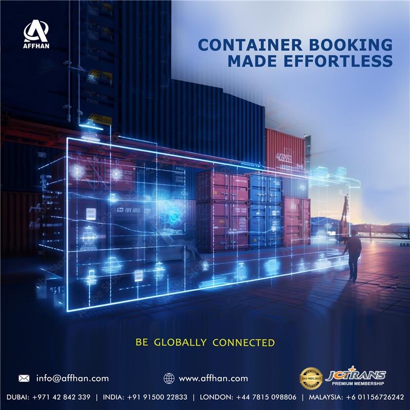 Container Booking Made Effortless ⛴️ 
.
.
.
.
.
.
.
.
#Affhan #Import #Export #Shipping #logistics #transport #Aircargo #transportation #trucking #shipping #supplychain #freight #cargo #nvocc #logisticscompany #delivery #truck #business #trucks #logisticsmanagement #export