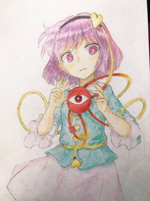 「heart hair ornament red eyes」 illustration images(Latest)