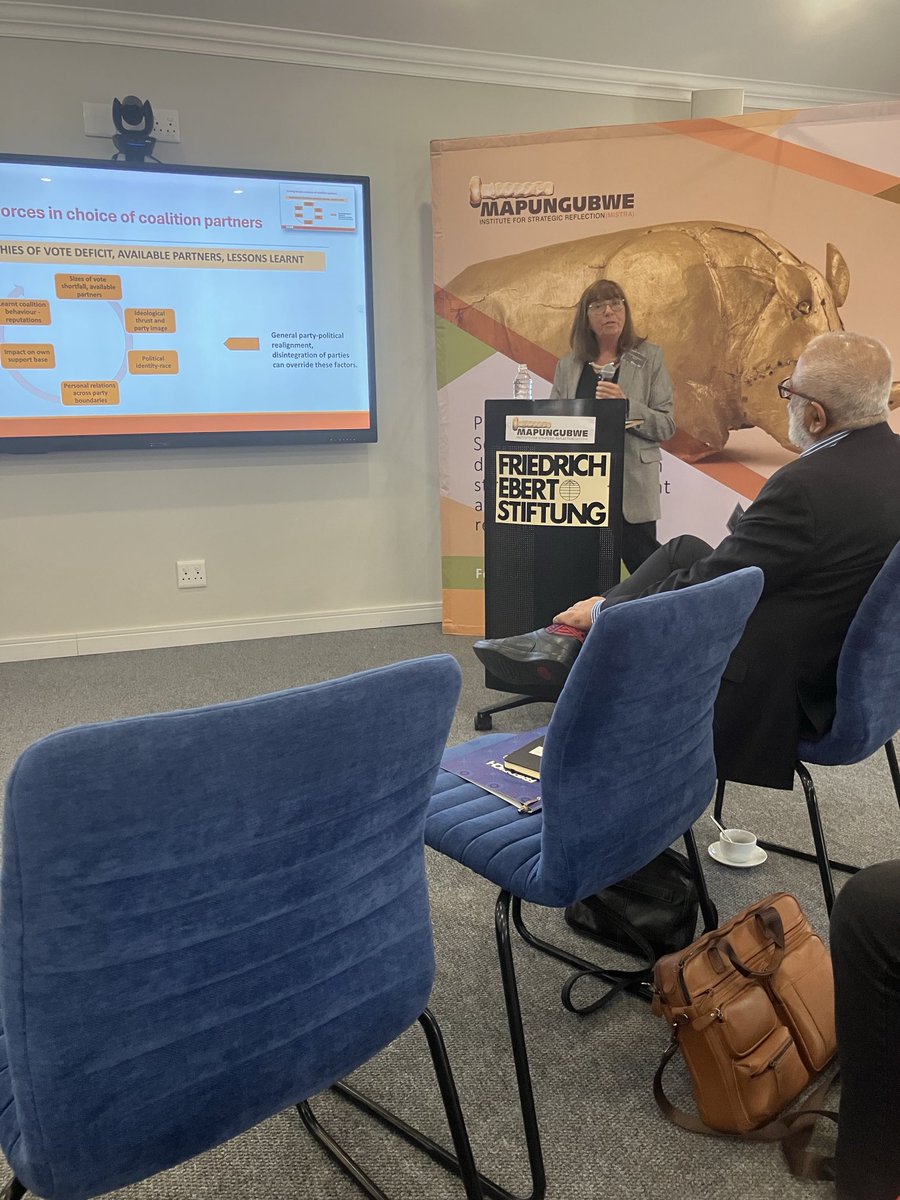 Prof Susan Booysen, at the MISTRA/FES roundtable on coalition government in SA, explains ‘the tyranny of the no-confidence motion’.
#MISTRACoalitionsBarometer #Coalitions