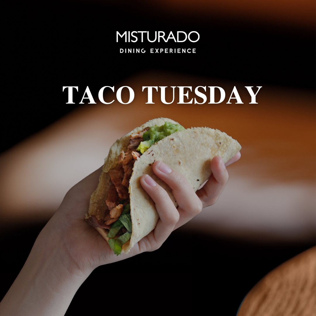 Taco Tuesday at Misturado, Crowne Plaza Doha - The Business Park! Let every bite be a fiesta for your taste buds! Join every Tuesday from 5 pm to 3 am for QR 89 per person.🎉 #TacoTuesday #MisturadoDoha #CrownePlazaDoha @CrownePlazaDoha